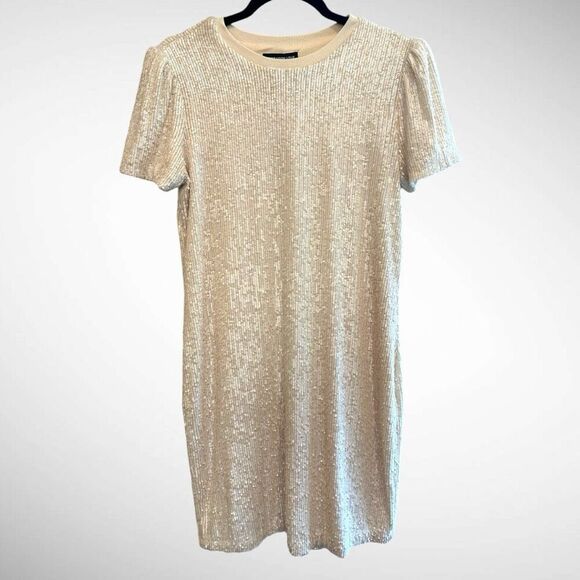 Generation Love Donna Sequin Dress in Shell Size S - Picture 1 of 8